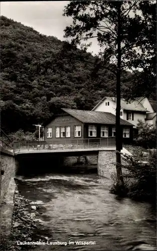 Ak Laukenmühle Lorch im Rheingau Hessen, Lauxburg, Gaststätte Laukenmühle