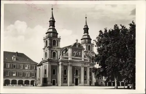 Ak Ludwigsburg in Baden Württemberg, Kirche