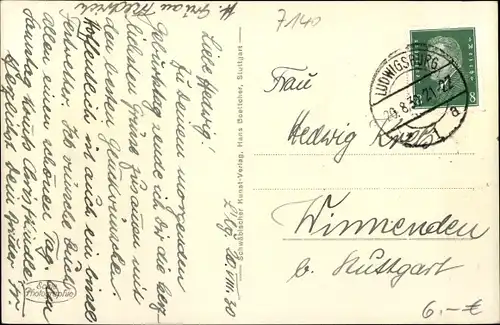 Ak Ludwigsburg in Baden Württemberg, Kirche