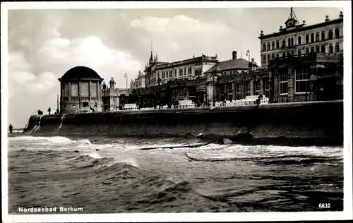 Ak Nordseebad Borkum Ostfriesland, Promenade, Kaiserhof