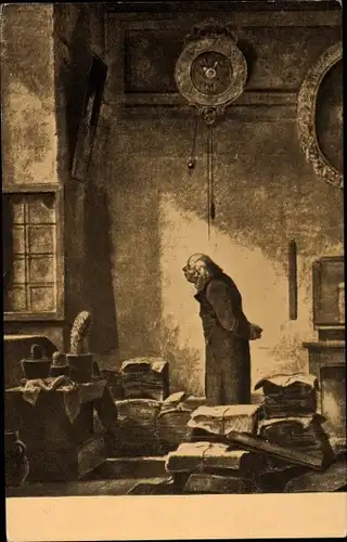 Künstler Ak Spitzweg, Carl, Der Kaktusfreund