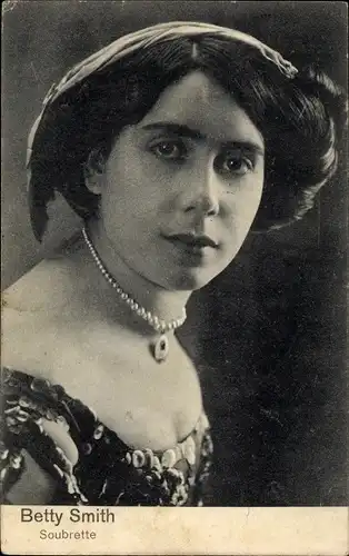 Ak Sängerin Betty Smith, Soubrette