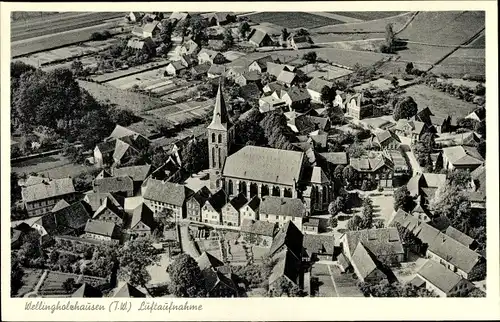 Ak Wellingholzhausen Melle in Niedersachsen, Fliegeraufnahme