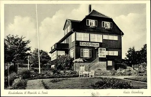 Ak Braunlage im Oberharz, Kinderheim W. Monich und Frau, Haus Heimburg