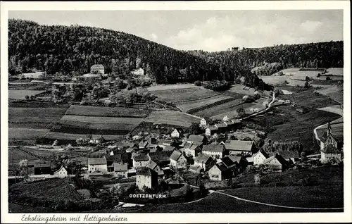 Ak Hettigenbeuern Buchen im Odenwald, Gesamtansicht, Erholungsheim Diedrich