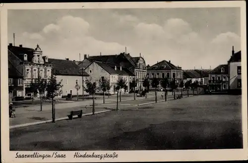 Ak Saarwellingen im Saarland, Hindenburgstraße