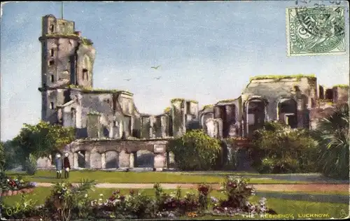 Künstler Ak Lakhnau Lucknow Indien, residency, ruin, general view