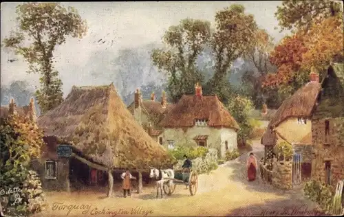 Künstler Ak Wimbush, Torquay Devon England, Cockington Village