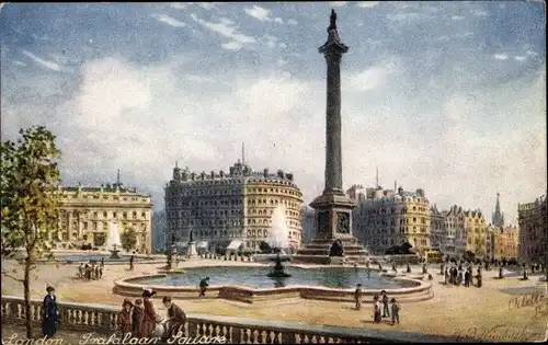 Künstler Ak Wimbush, London City, Trafalgar Square