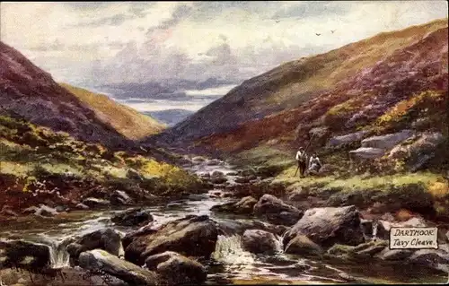 Künstler Ak Dartmoor Devon England, Tavy Cleave, Landschaft