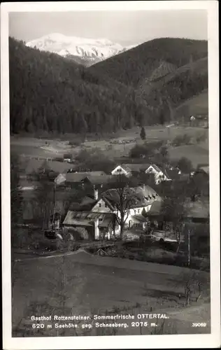 Ak Otterthal Niederösterreich, Gasthof Rottensteiner, Schneeberg