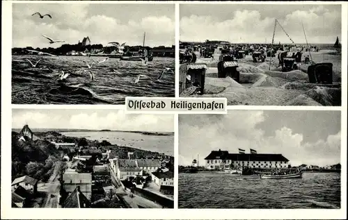Ak Ostseebad Heiligenhafen, Teilansicht, Strandmotiv