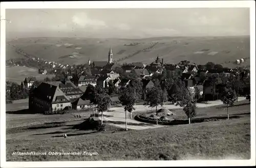 Ak Oberwiesenthal im Erzgebirge, Blick auf den Ort