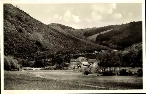 Ak Altstrimmig im Hunsrück, Gasthof und Pension Pulger Mühle im Flaumbachtal