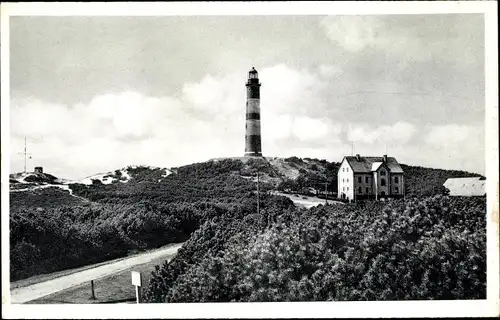 Ak Insel Amrum in Nordfriesland, Leuchtturm