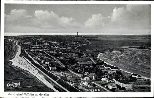 Ak Wittdün auf Amrum in Nordfriesland, Luftbild
