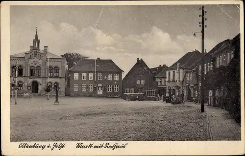Ak Oldenburg in Holstein, Markt, Rathaus