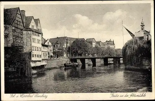 Ak Lüneburg in Niedersachsen, Abtsmühle, Brücke