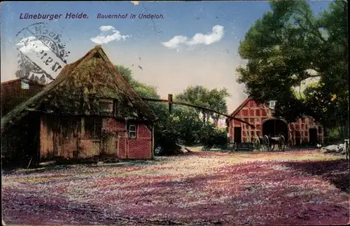 Ak Undeloh in der Lüneburger Heide, Bauernhof