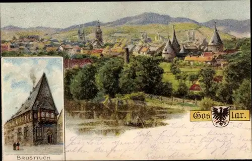 Ak Goslar am Harz, Brusttuch, Panorama