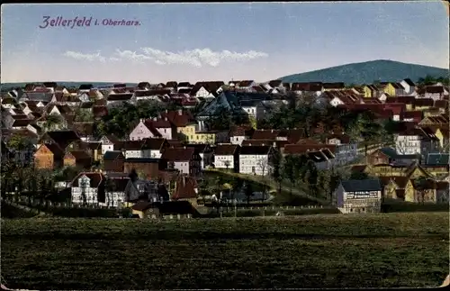 Ak Zellerfeld im Oberharz, Panorama