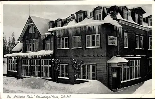 Ak Braunlage im Oberharz, Das Deutsche Haus