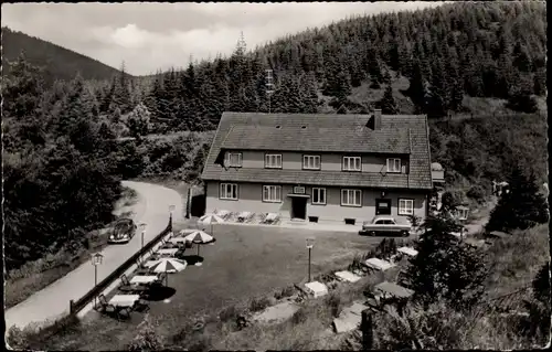 Ak Bad Grund im Harz, Hotel Haus Waldwinkel, Garten