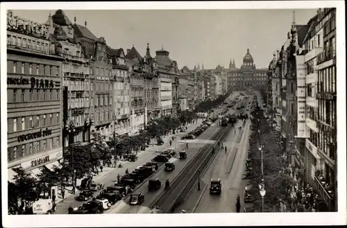 Ak Praha Prag Tschechien, Wenzelsplatz