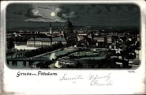 Mondschein Litho Potsdam in Brandenburg, Gesamtansicht