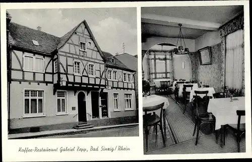 Ak Sinzig am Rhein, Café Gabriel Zepp