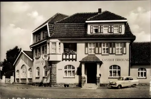 Ak Sachsenhausen Waldeck in Nordhessen, Gasthof Erholung