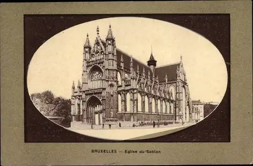 Passepartout Ak Bruxelles Brüssel, Eglise du Sablon