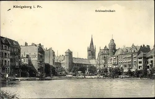 Ak Kaliningrad Königsberg Ostpreußen, Schlossfreiheit