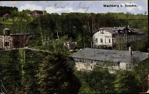 Ak Dresden Wachwitz, Gaststätte Wachberg, Inh. Bernh. Schulze