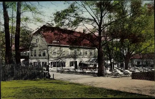 Ak Dresden Neustadt, Fischhaus im König Albert Park