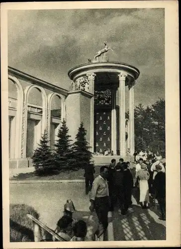 Ak Sowjetische Landwirtschaftsausstellung, Pavillon, UdSSR, Sowjetunion