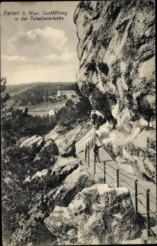 Ak Baden in Niederösterreich, Suckfüllweg in der Putschanerlucke
