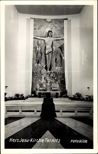 Ak Ternitz Niederösterreich, Herz Jesu-Kirche, Inneres