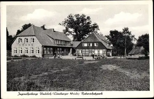 Ak Undeloh in der Lüneburger Heide, Jugendherberge, Naturschutzpark