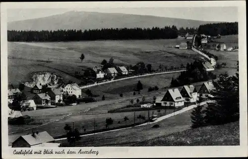 Ak Carlsfeld Eibenstock im Erzgebirge, Blick nach dem Auersberg