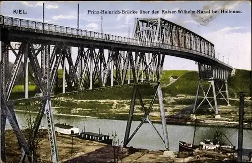 Ak Kiel in Schleswig Holstein, Prinz Heinrich Brücke über Kaiser Wilhelm Kanal