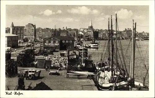 Ak Kiel in Schleswig Holstein, Hafen