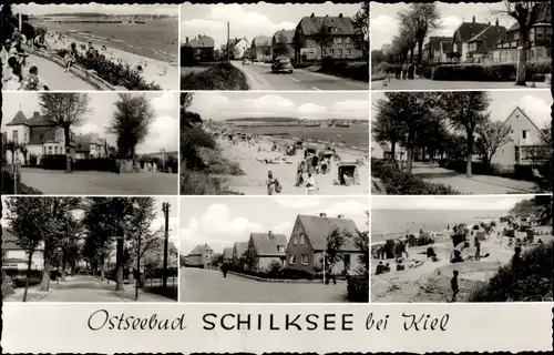 Ak Schilksee Kiel in Schleswig Holstein, Strand, Straße, See