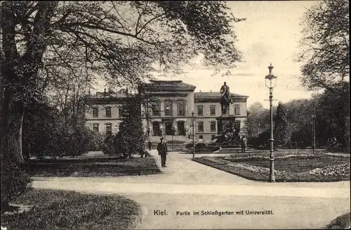 Ak Hansestadt Kiel, Schlossgarten, Universität