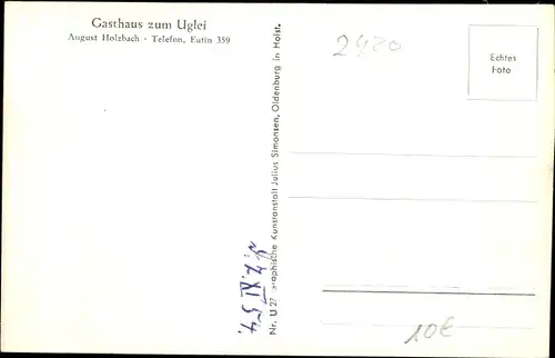 Ak Eutin in Ostholstein, Gasthaus zum Uglei