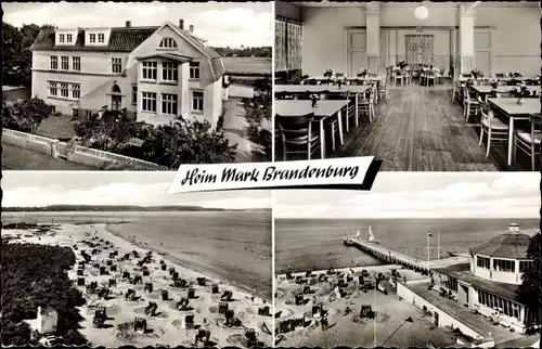 Ak Ostseebad Niendorf Timmendorfer Strand, Heim Mark Brandenburg, Strandstr. 48