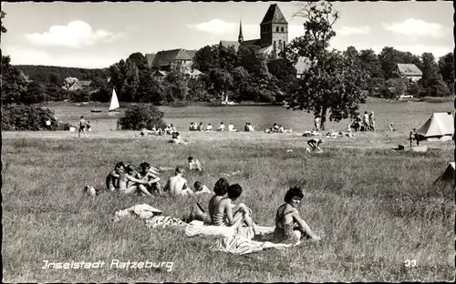 Ak Ratzeburg im Herzogtum Lauenburg, Liegewiese