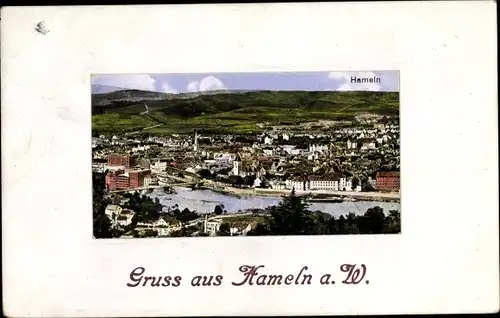 Ak Hameln an der Weser Niedersachsen, Totale