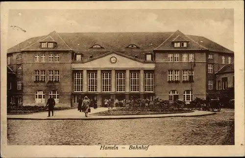 Ak Hameln an der Weser Niedersachsen, Bahnhof