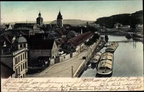 Ak Hameln in Niedersachsen, Weserpartie